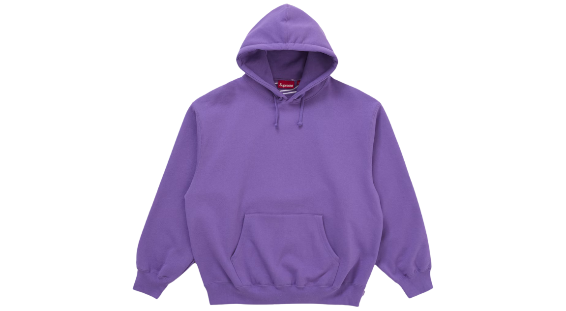 Supreme Satin Applique Hoodie Violet (FW25)